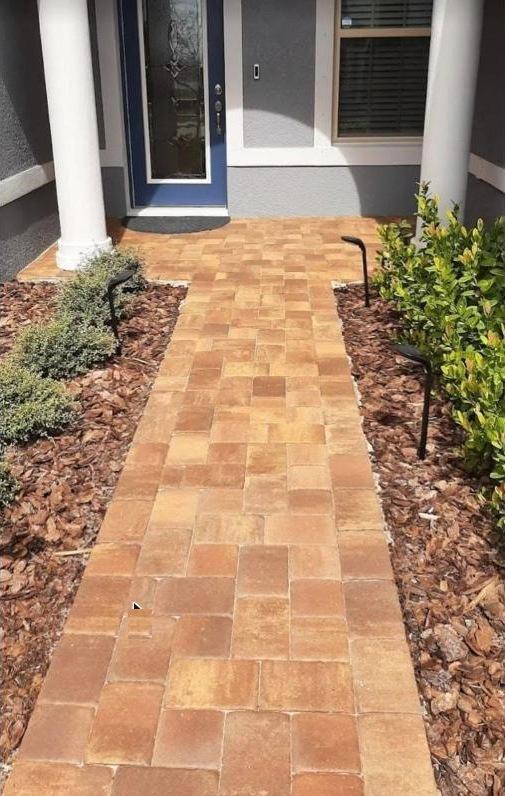 Sealed paver walkway